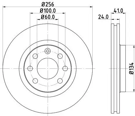 Bremsscheibe HELLA 8DD 355 101-501 Bild Bremsscheibe HELLA 8DD 355 101-501