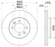 Bremsscheibe HELLA 8DD 355 101-901