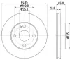 Bremsscheibe HELLA 8DD 355 104-151 Bild Bremsscheibe HELLA 8DD 355 104-151