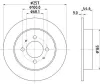 Bremsscheibe Hinterachse HELLA 8DD 355 105-141 Bild Bremsscheibe Hinterachse HELLA 8DD 355 105-141