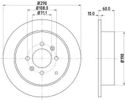 Bremsscheibe HELLA 8DD 355 105-231