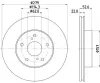 Bremsscheibe HELLA 8DD 355 105-251 Bild Bremsscheibe HELLA 8DD 355 105-251