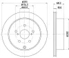 Bremsscheibe HELLA 8DD 355 105-421 Bild Bremsscheibe HELLA 8DD 355 105-421