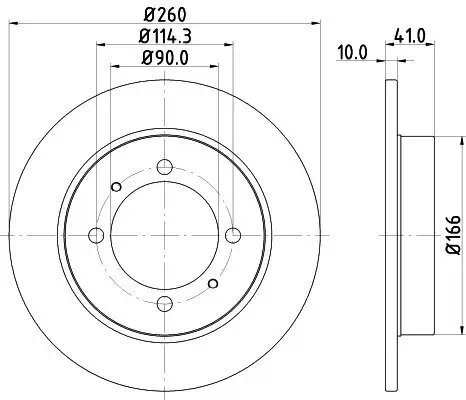 Bremsscheibe HELLA 8DD 355 105-471 Bild Bremsscheibe HELLA 8DD 355 105-471