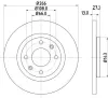 Bremsscheibe HELLA 8DD 355 105-751 Bild Bremsscheibe HELLA 8DD 355 105-751