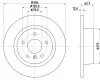 Bremsscheibe Hinterachse HELLA 8DD 355 106-371 Bild Bremsscheibe Hinterachse HELLA 8DD 355 106-371