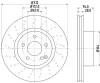 Bremsscheibe Vorderachse HELLA 8DD 355 106-871 Bild Bremsscheibe Vorderachse HELLA 8DD 355 106-871