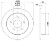 Bremsscheibe HELLA 8DD 355 106-961 Bild Bremsscheibe HELLA 8DD 355 106-961