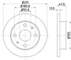 Bremsscheibe HELLA 8DD 355 107-291 Bild Bremsscheibe HELLA 8DD 355 107-291