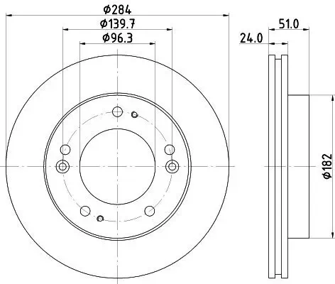 Bremsscheibe HELLA 8DD 355 107-381