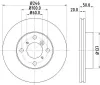 Bremsscheibe HELLA 8DD 355 107-391 Bild Bremsscheibe HELLA 8DD 355 107-391
