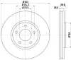 Bremsscheibe HELLA 8DD 355 127-671 Bild Bremsscheibe HELLA 8DD 355 127-671