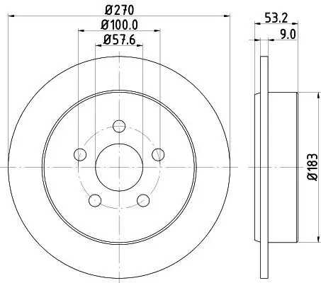 Bremsscheibe HELLA 8DD 355 107-921 Bild Bremsscheibe HELLA 8DD 355 107-921