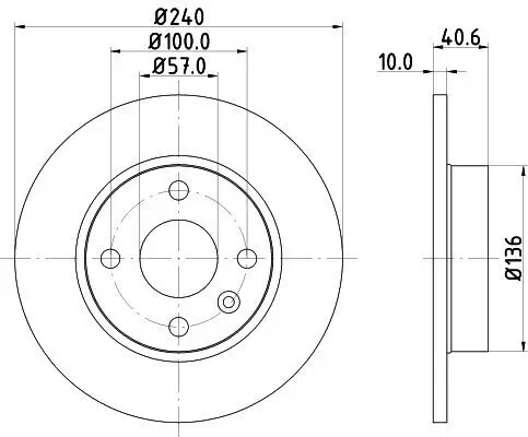Bremsscheibe HELLA 8DD 355 108-251 Bild Bremsscheibe HELLA 8DD 355 108-251