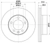 Bremsscheibe HELLA 8DD 355 127-791 Bild Bremsscheibe HELLA 8DD 355 127-791