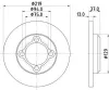 Bremsscheibe HELLA 8DD 355 109-041 Bild Bremsscheibe HELLA 8DD 355 109-041