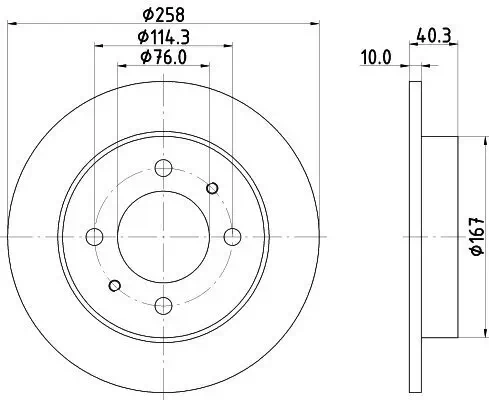Bremsscheibe HELLA 8DD 355 118-111 Bild Bremsscheibe HELLA 8DD 355 118-111