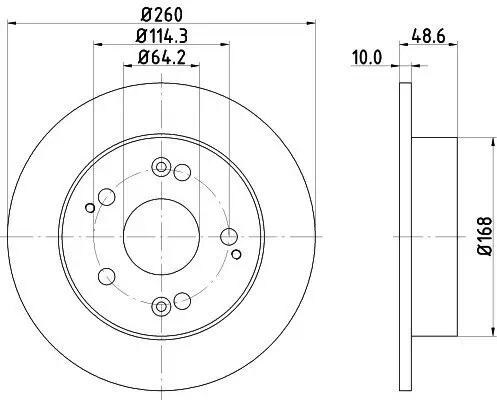 Bremsscheibe HELLA 8DD 355 110-311 Bild Bremsscheibe HELLA 8DD 355 110-311