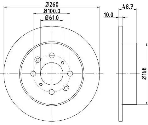 Bremsscheibe HELLA 8DD 355 110-331 Bild Bremsscheibe HELLA 8DD 355 110-331