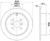 Bremsscheibe HELLA 8DD 355 110-491 Bild Bremsscheibe HELLA 8DD 355 110-491