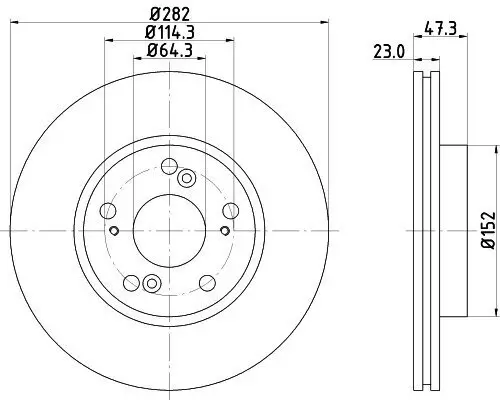 Bremsscheibe HELLA 8DD 355 110-631 Bild Bremsscheibe HELLA 8DD 355 110-631