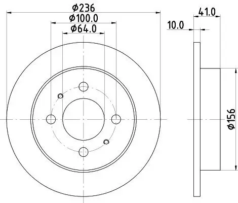 Bremsscheibe HELLA 8DD 355 110-651 Bild Bremsscheibe HELLA 8DD 355 110-651