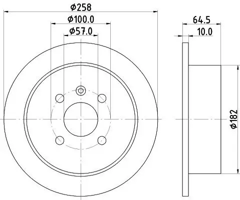 Bremsscheibe HELLA 8DD 355 110-691 Bild Bremsscheibe HELLA 8DD 355 110-691