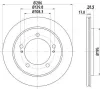 Bremsscheibe HELLA 8DD 355 111-791 Bild Bremsscheibe HELLA 8DD 355 111-791