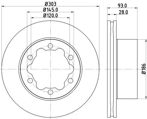 Bremsscheibe HELLA 8DD 355 118-061