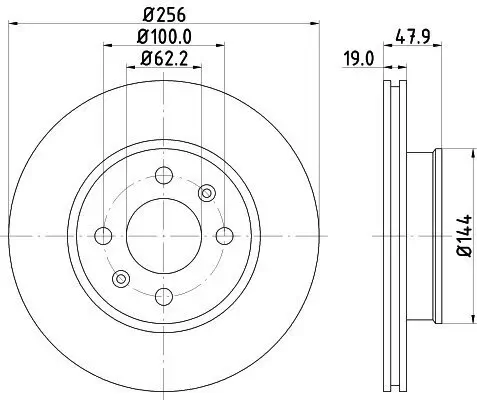 Bremsscheibe HELLA 8DD 355 112-471 Bild Bremsscheibe HELLA 8DD 355 112-471