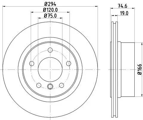 Bremsscheibe HELLA 8DD 355 128-511 Bild Bremsscheibe HELLA 8DD 355 128-511