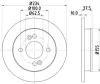 Bremsscheibe HELLA 8DD 355 112-801 Bild Bremsscheibe HELLA 8DD 355 112-801
