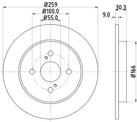 Bremsscheibe HELLA 8DD 355 113-601 Bild Bremsscheibe HELLA 8DD 355 113-601