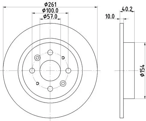 Bremsscheibe HELLA 8DD 355 114-081 Bild Bremsscheibe HELLA 8DD 355 114-081