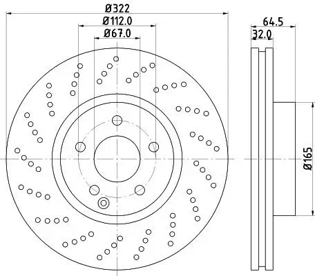 Bremsscheibe HELLA 8DD 355 114-231