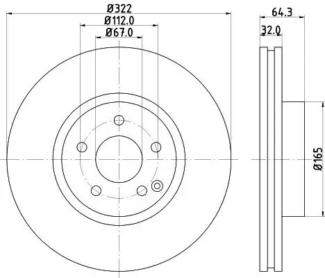 Bremsscheibe HELLA 8DD 355 118-931 Bild Bremsscheibe HELLA 8DD 355 118-931
