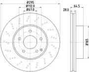 Bremsscheibe HELLA 8DD 355 114-391