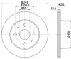Bremsscheibe HELLA 8DD 355 114-421 Bild Bremsscheibe HELLA 8DD 355 114-421