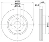 Bremsscheibe Vorderachse HELLA 8DD 355 128-851 Bild Bremsscheibe Vorderachse HELLA 8DD 355 128-851