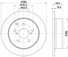Bremsscheibe HELLA 8DD 355 119-121 Bild Bremsscheibe HELLA 8DD 355 119-121