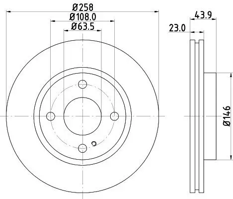 Bremsscheibe HELLA 8DD 355 115-371