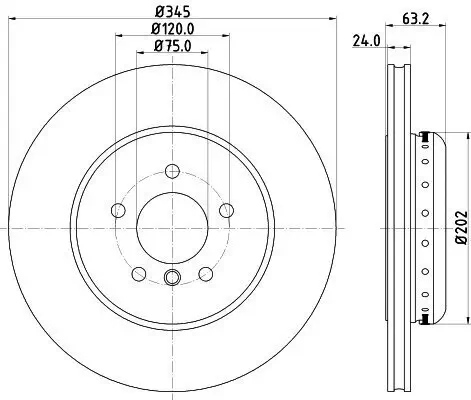 Bremsscheibe HELLA 8DD 355 123-231