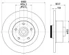 Bremsscheibe HELLA 8DD 355 123-171 Bild Bremsscheibe HELLA 8DD 355 123-171