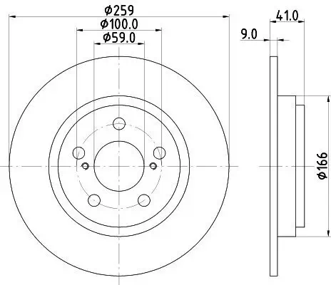 Bremsscheibe HELLA 8DD 355 116-401 Bild Bremsscheibe HELLA 8DD 355 116-401