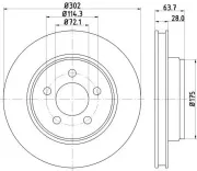 Bremsscheibe HELLA 8DD 355 119-241