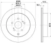 Bremsscheibe Hinterachse HELLA 8DD 355 116-781 Bild Bremsscheibe Hinterachse HELLA 8DD 355 116-781