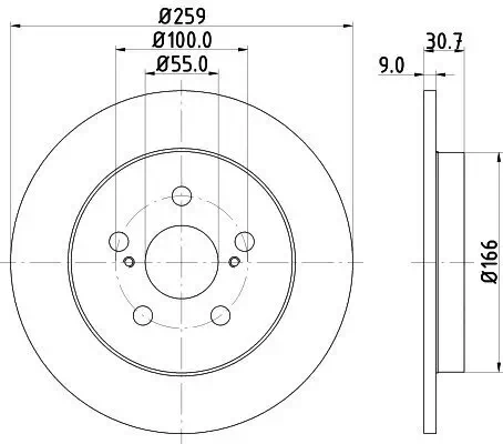 Bremsscheibe HELLA 8DD 355 116-901 Bild Bremsscheibe HELLA 8DD 355 116-901