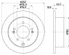 Bremsscheibe HELLA 8DD 355 125-301 Bild Bremsscheibe HELLA 8DD 355 125-301