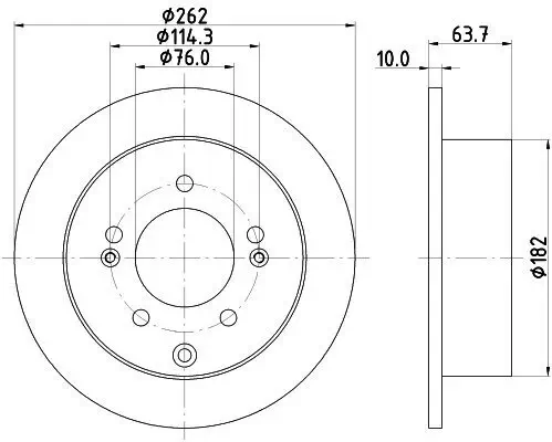 Bremsscheibe HELLA 8DD 355 125-301 Bild Bremsscheibe HELLA 8DD 355 125-301