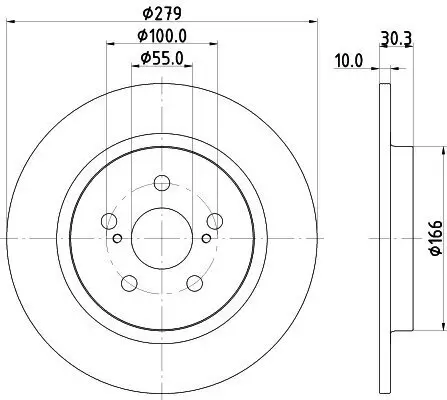 Bremsscheibe HELLA 8DD 355 120-191 Bild Bremsscheibe HELLA 8DD 355 120-191